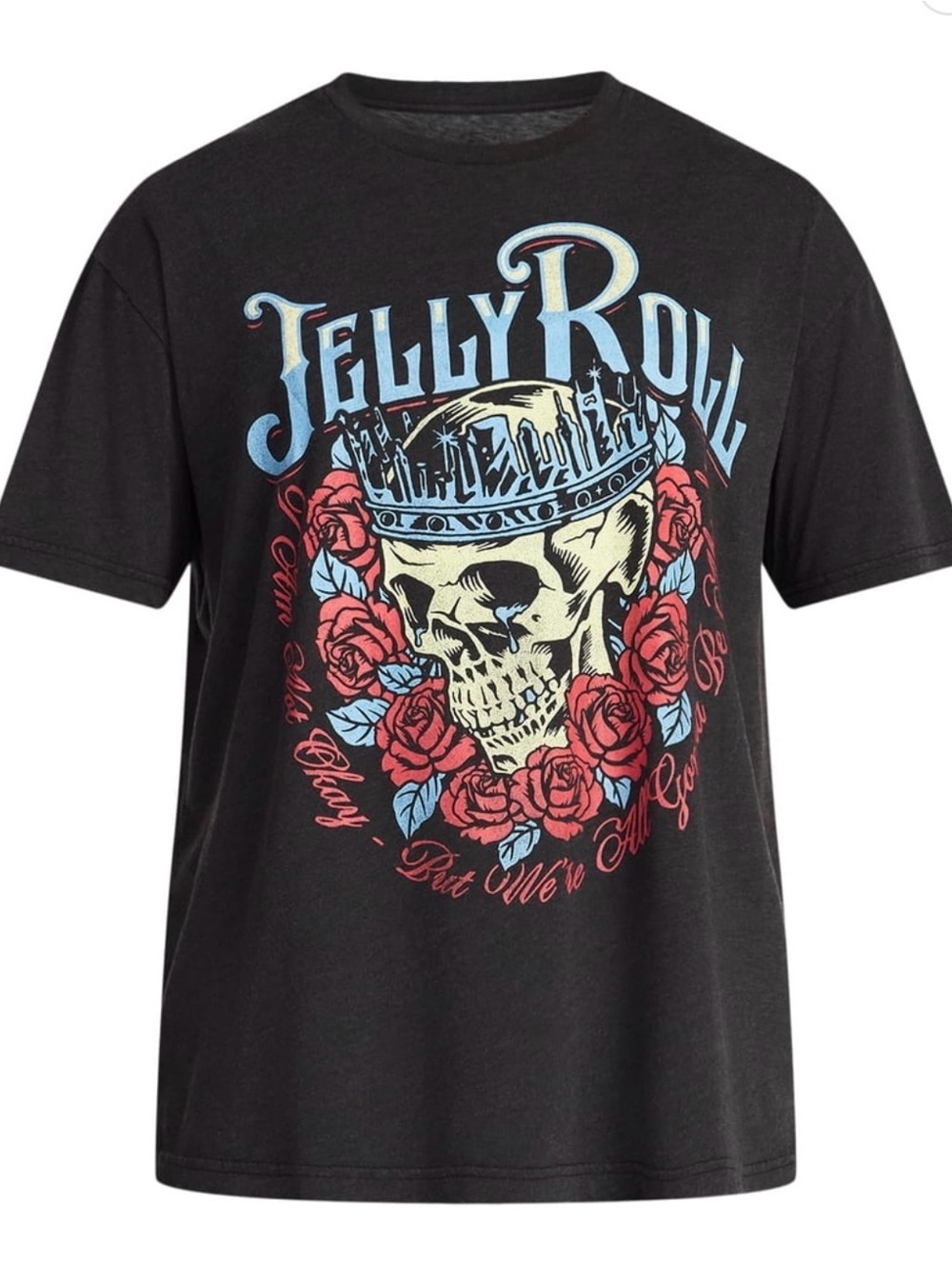 Jelly Roll Black Graphic Skull Tee